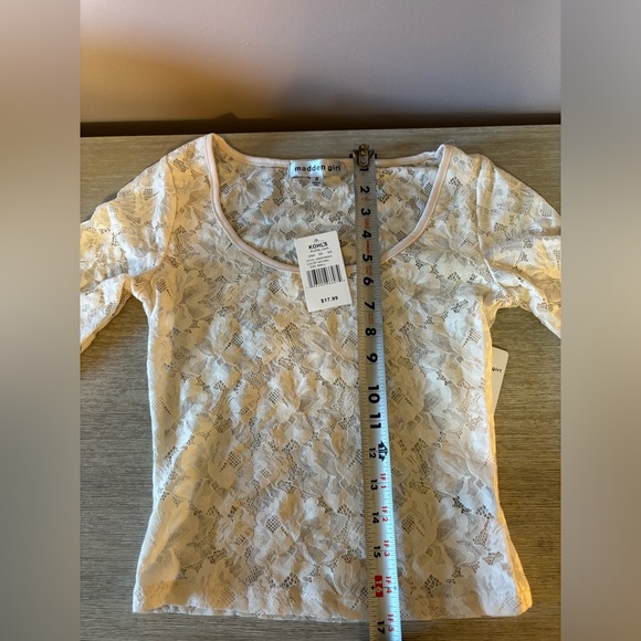 NWT Madden Girl Cropped Lace Longsleeve - Picture 5 of 7